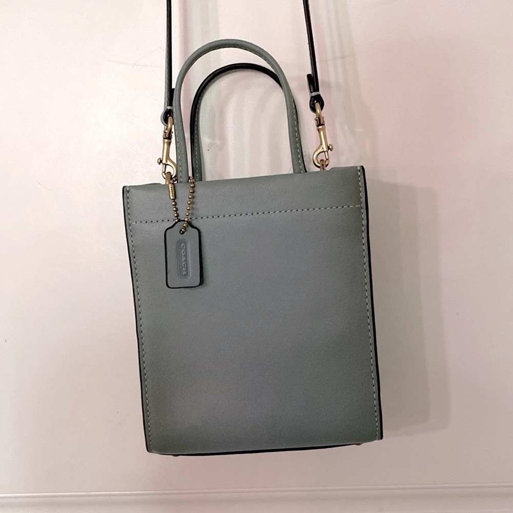 Coach Mini Cashin Tote Leather Handbag Authentic NWT - Picture 5 of 8